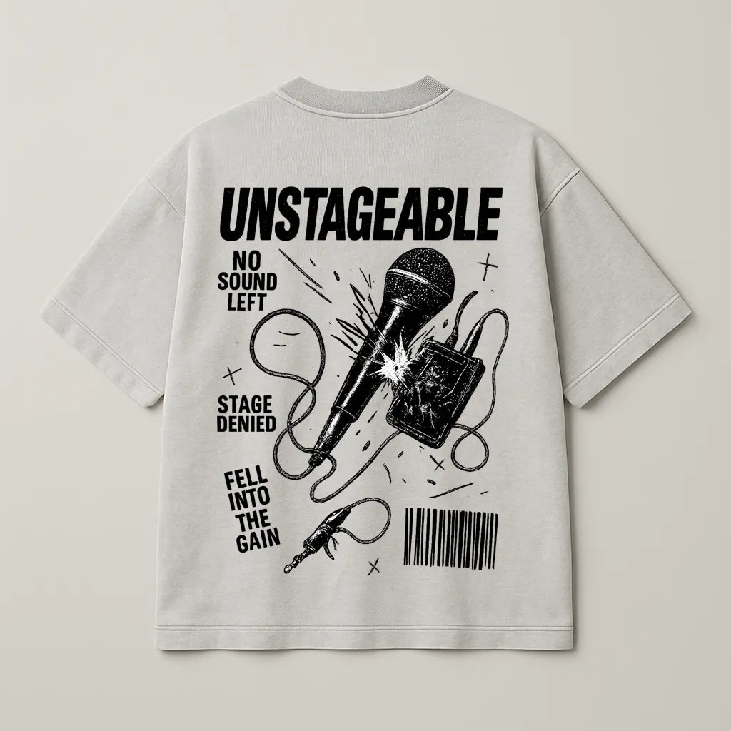 Unstageable – Premium Oversized Tee (250 GSM)