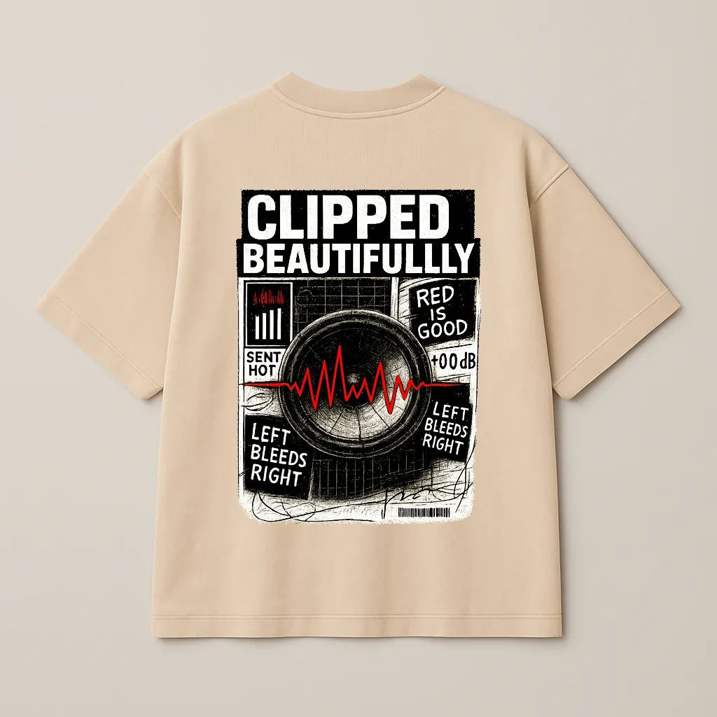Clipped Beautifully – Premium Oversized Tee (250 GSM)