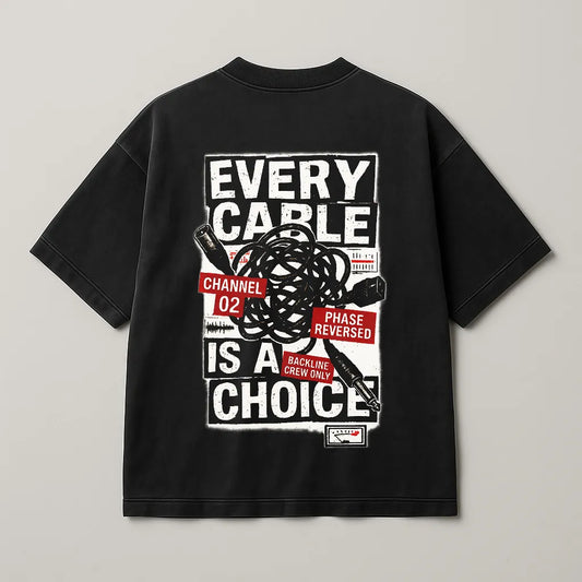 Cable Choice – Premium Oversized Tee (250 GSM)