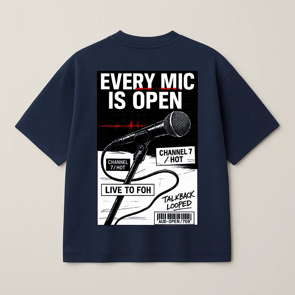 Every Mic Is Open – Premium Oversized Tee (250 GSM)