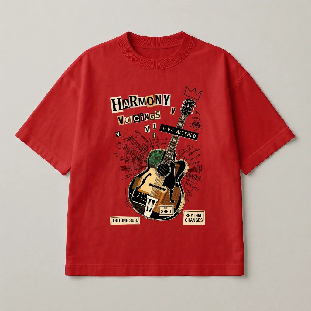 Harmony Voicings – Oversized jazz Tee