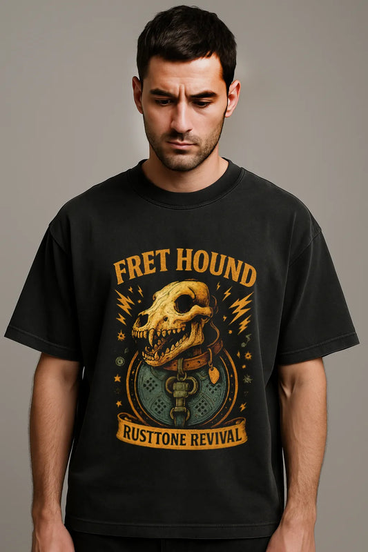 Fret Hound Vintage Premium Oversized T-shirt
