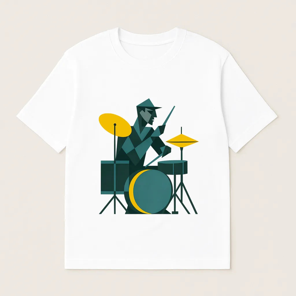 Abstract Art Drummer T-shirt