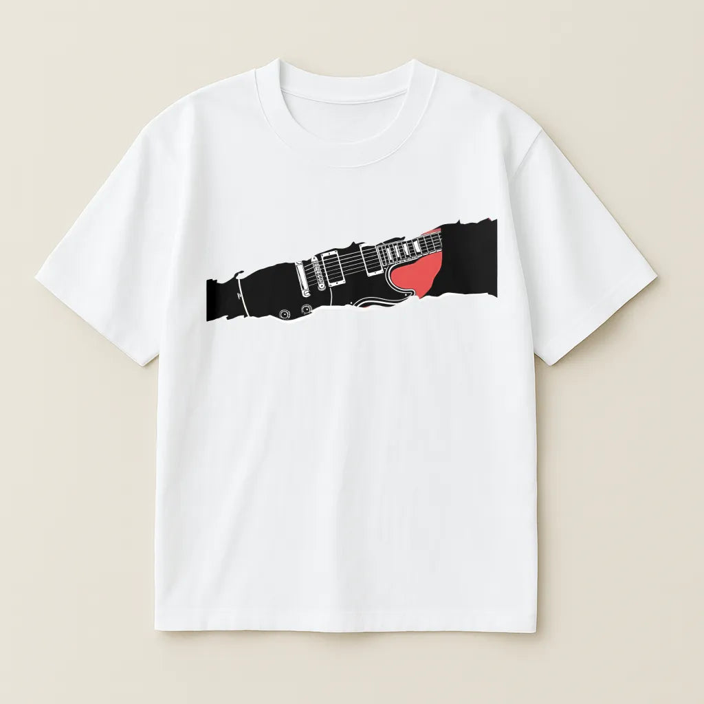Tone Strip Minimal Guitar T-shirt