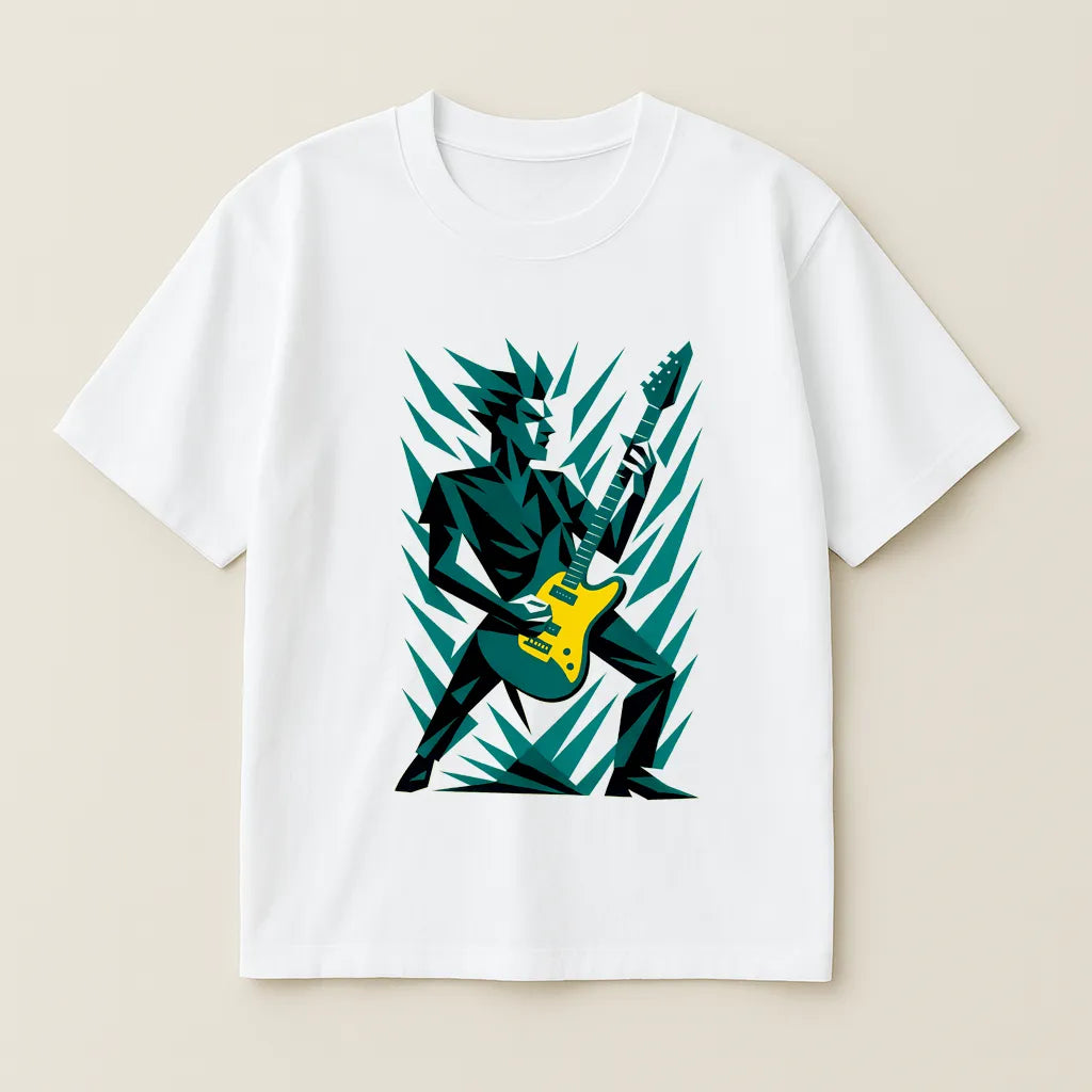 Abstract Art Guitar Shredder T-shirt