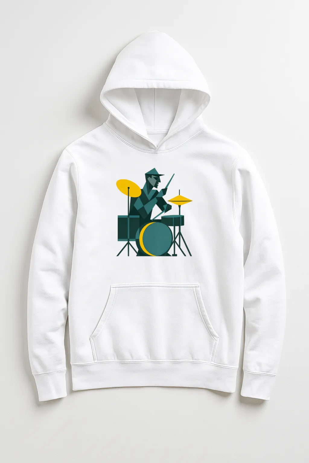 Abstract Drummer – 320 GSM Pullover Hoodie