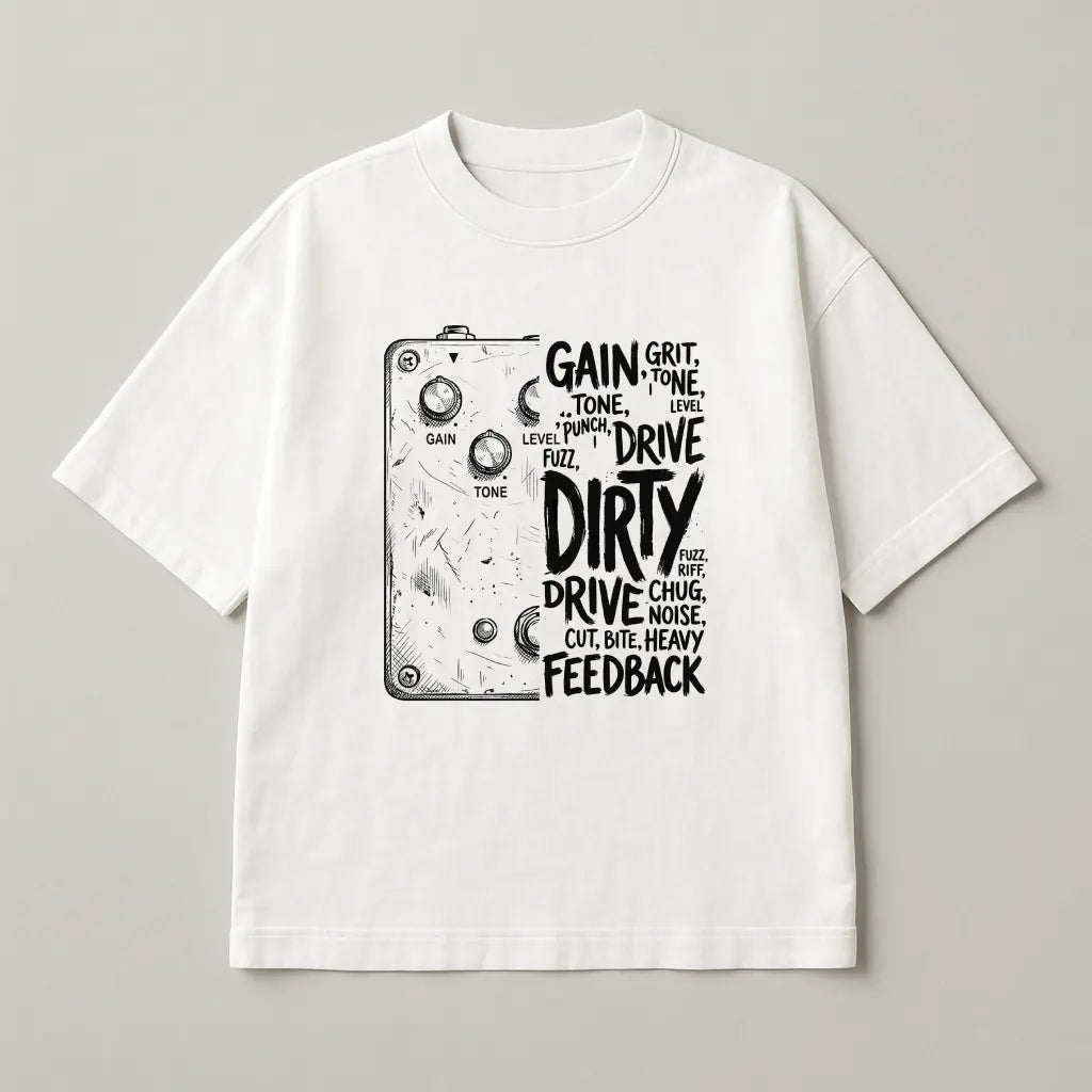 Dirty Drive – Tone Pedal Premium Oversized T-shirt