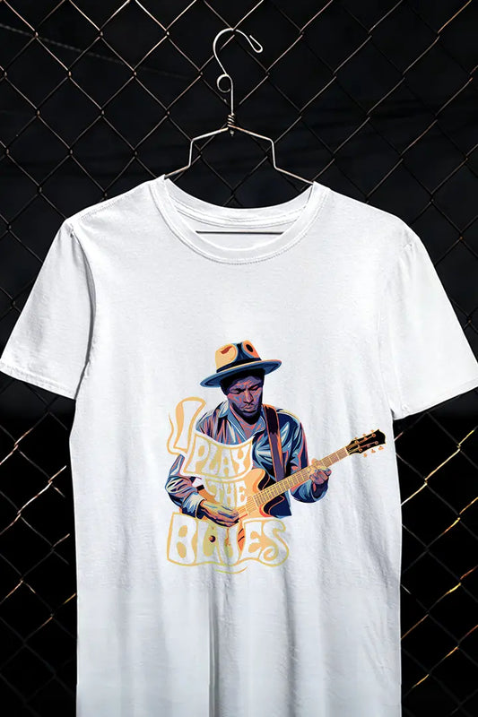 I Play the Blues Graphic Tee Shirt for Men