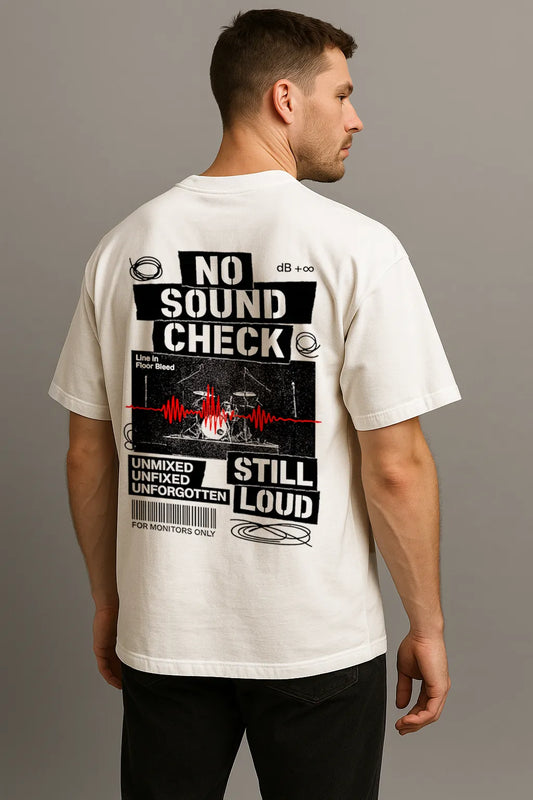 No Sound Check – Premium Oversized Tee (250 GSM)