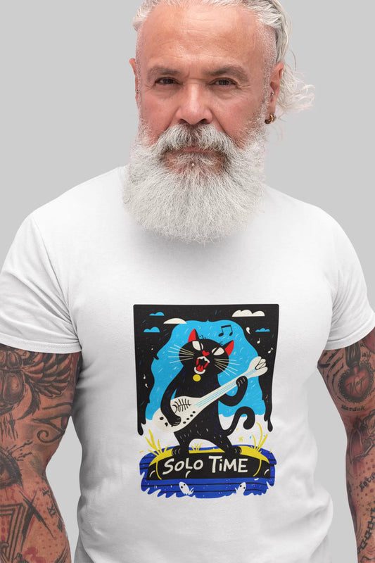 Solo Time Cat Design T-shirt