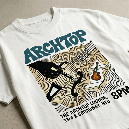 Archtop - Oversized Tee for Jazz Guitarists