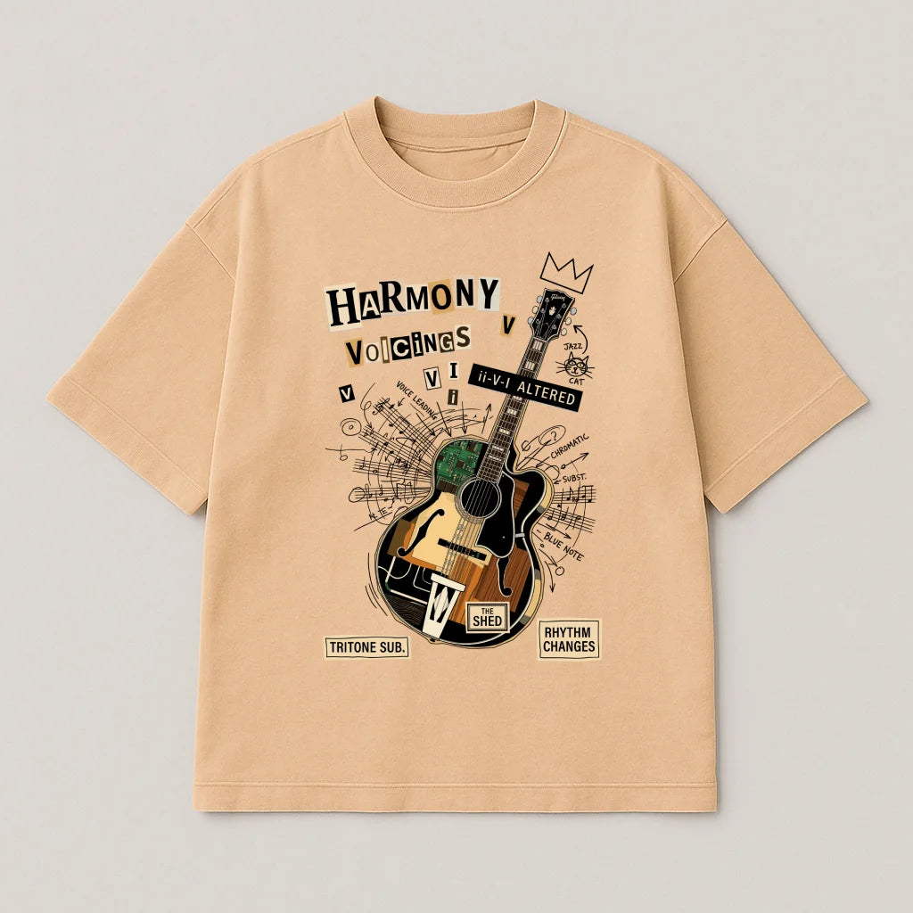 Harmony Voicings – Oversized jazz Tee