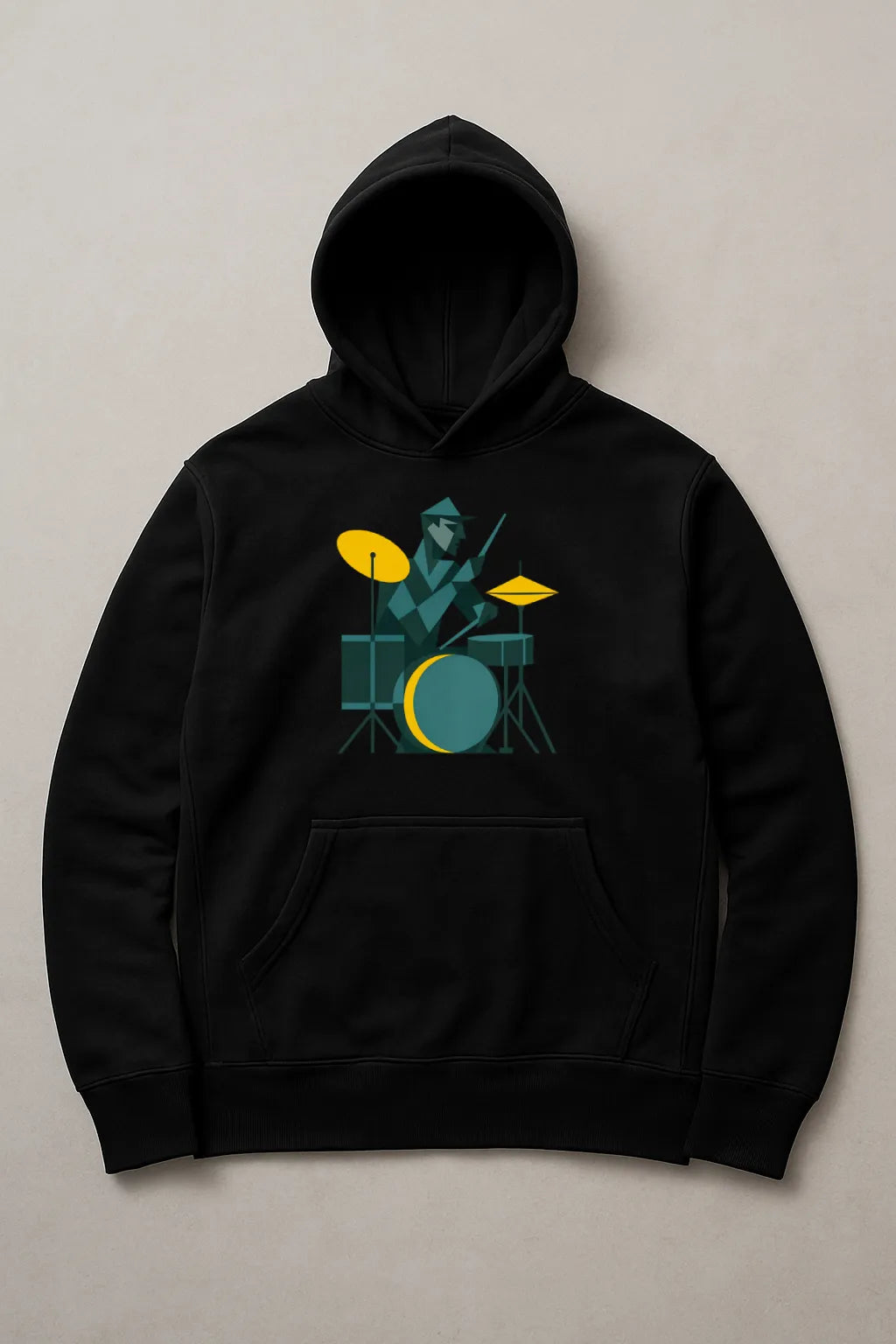 Abstract Drummer – 320 GSM Pullover Hoodie