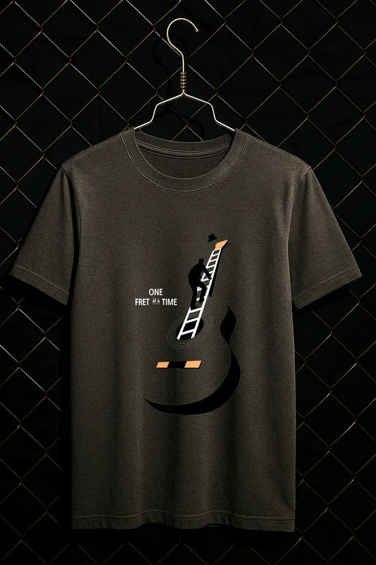 One Fret at A Time Minimal T-shirt | Music Band Tees