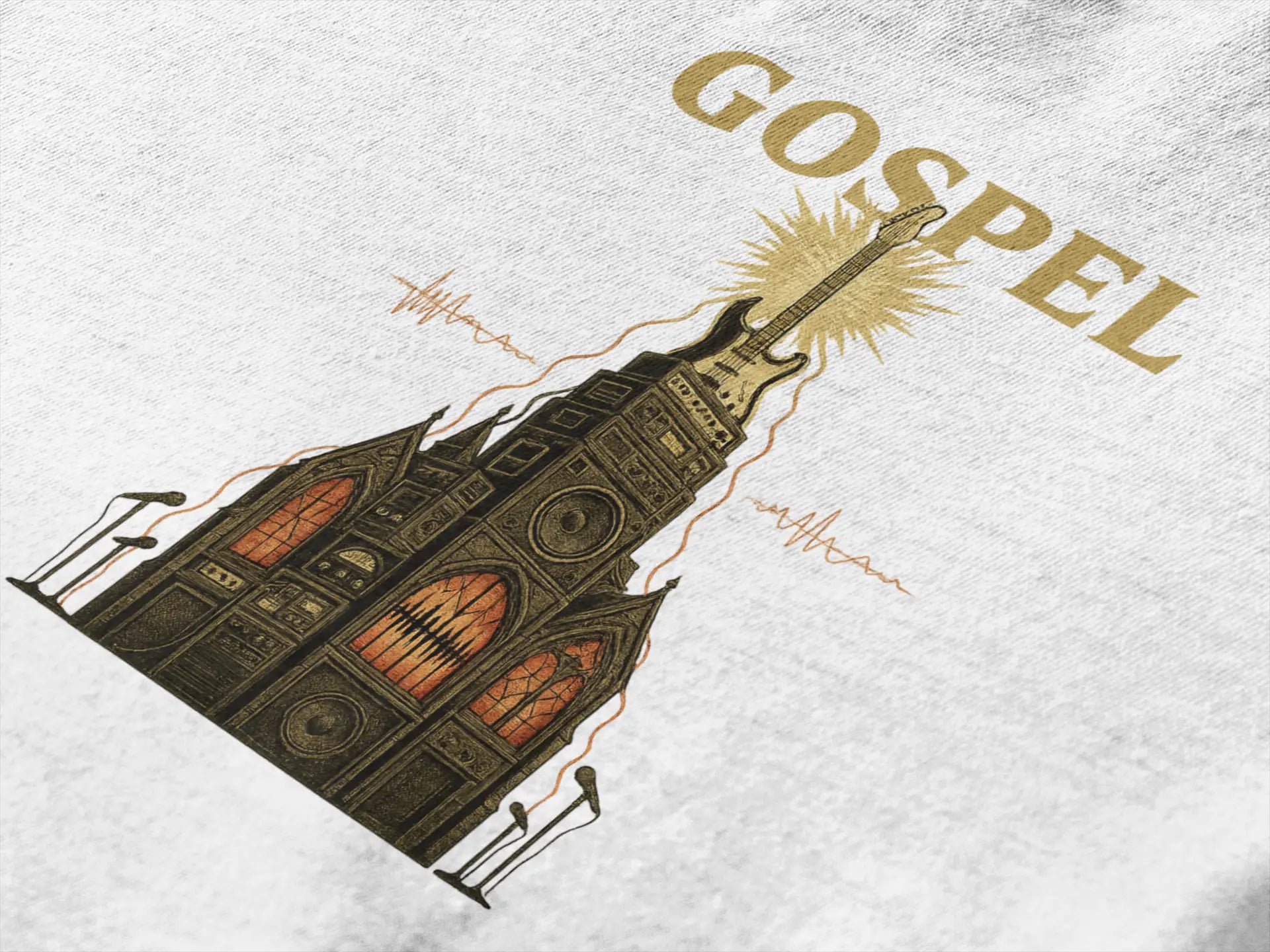 Gospel Vintage Guitar Premium Oversized T-shirt