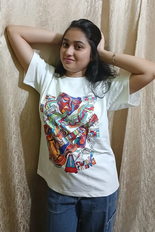 Electric Swing – Oversized Jazz Tee