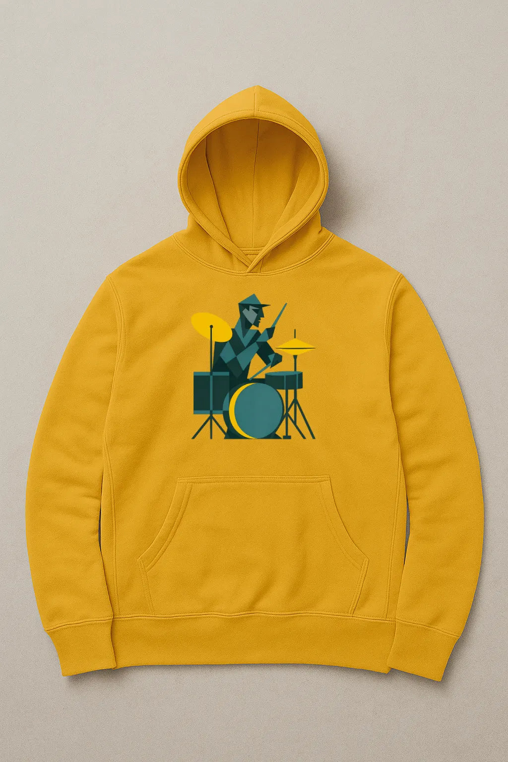 Abstract Drummer – 320 GSM Pullover Hoodie
