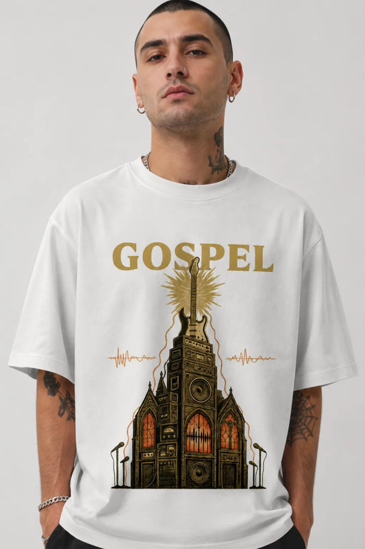 Gospel Vintage Guitar Premium Oversized T-shirt
