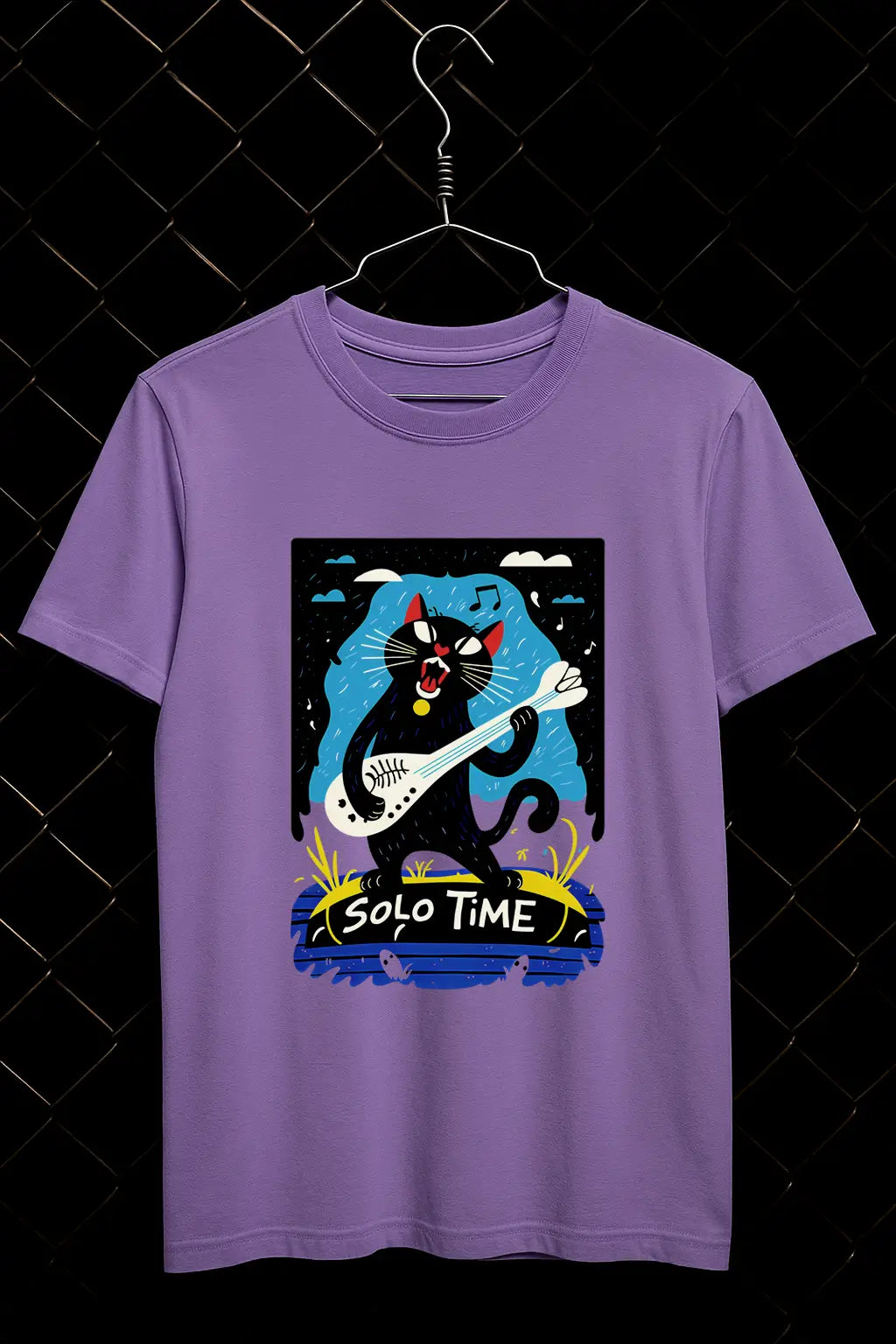Solo Time Cat Design T-shirt