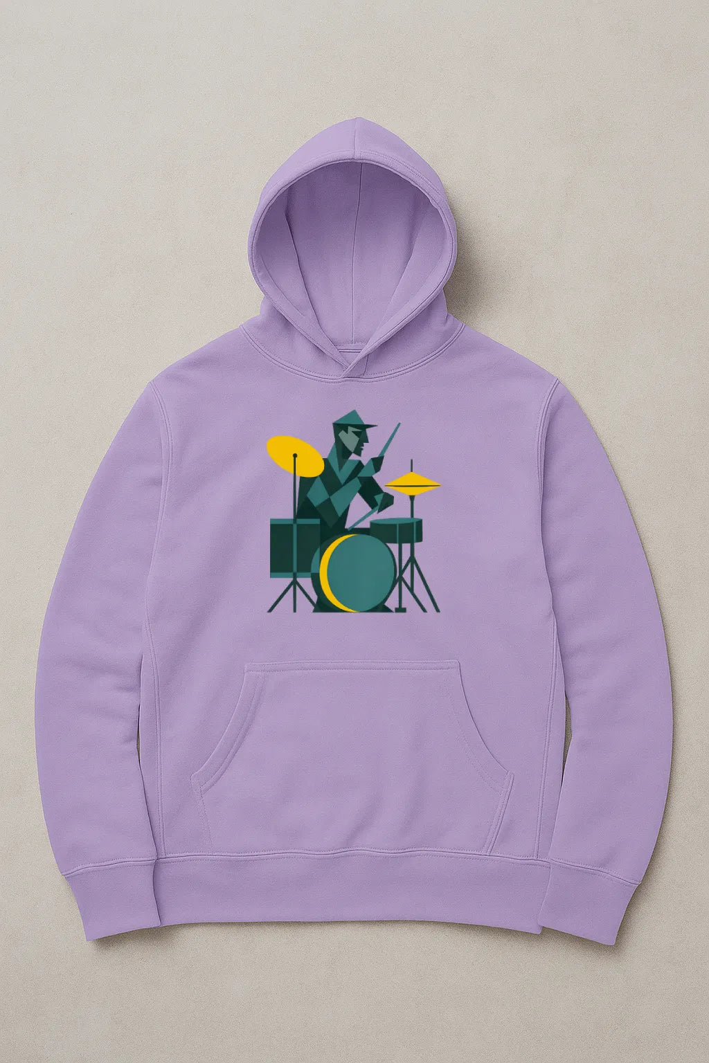 Abstract Drummer – 320 GSM Pullover Hoodie