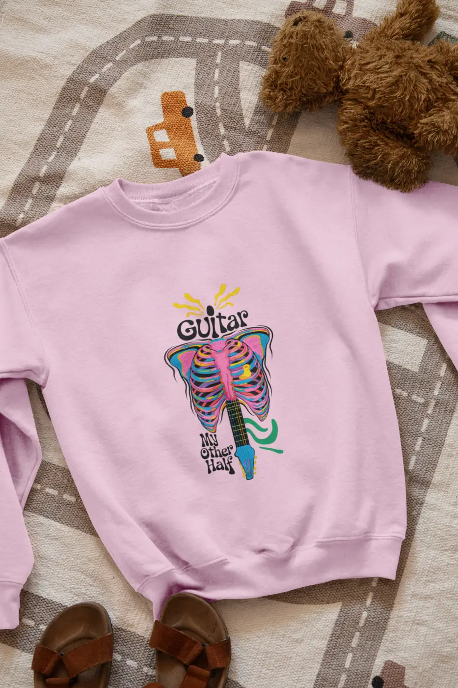 Guitar My Other Half Psychedelic Sweatshirt