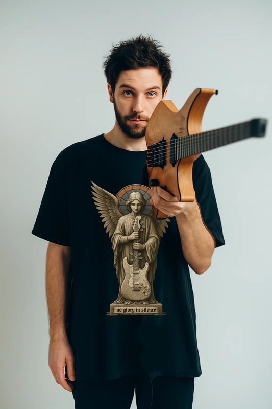 No Glory In Silence Guitar Premium Oversized T-shirt