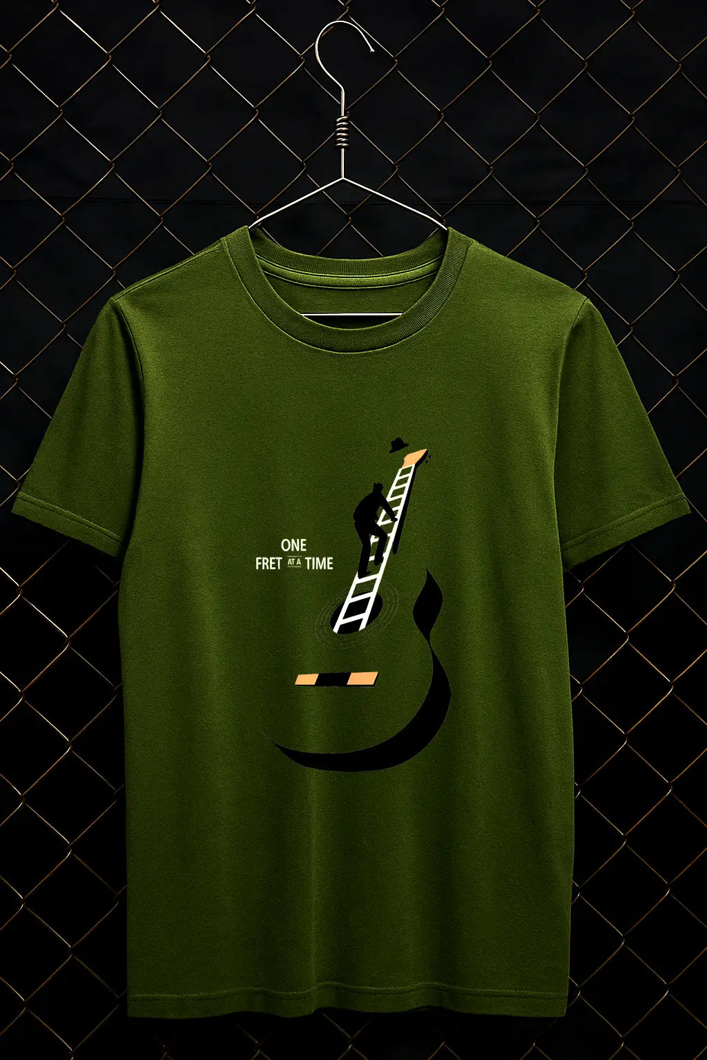 One Fret at A Time Minimal T-shirt | Music Band Tees