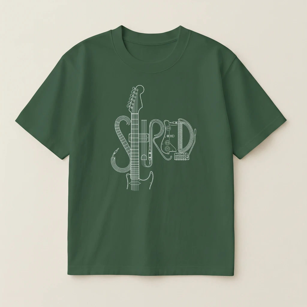 Shred Blueprint – Guitar T-shirt