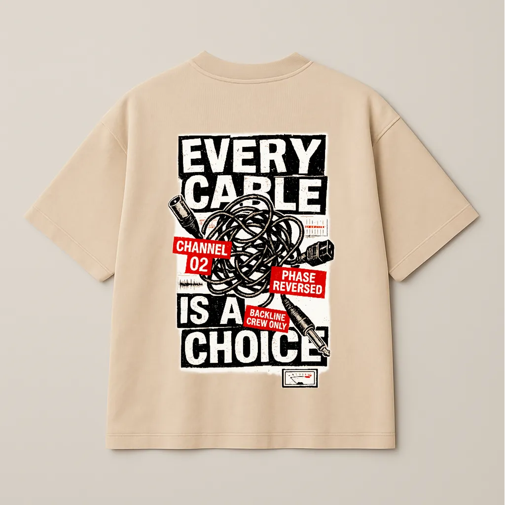 Cable Choice – Premium Oversized Tee (250 GSM)