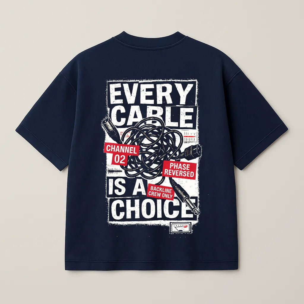 Cable Choice – Premium Oversized Tee (250 GSM)