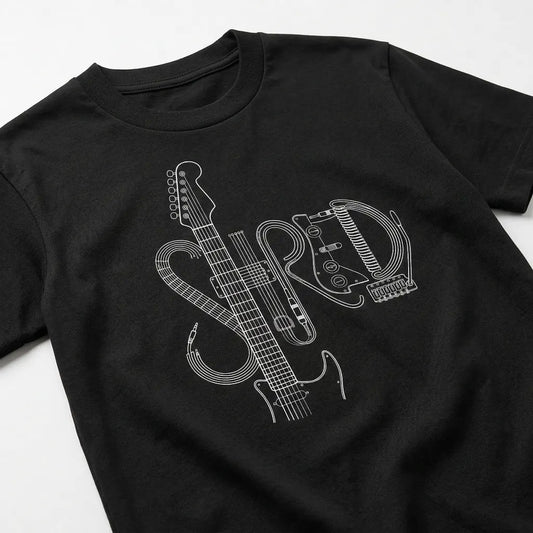 Shred Blueprint – Guitar T-shirt