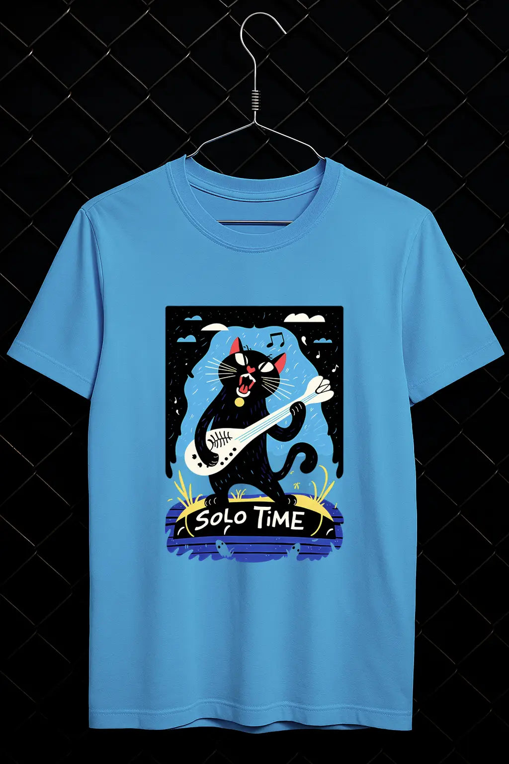 Solo Time Cat Design T-shirt