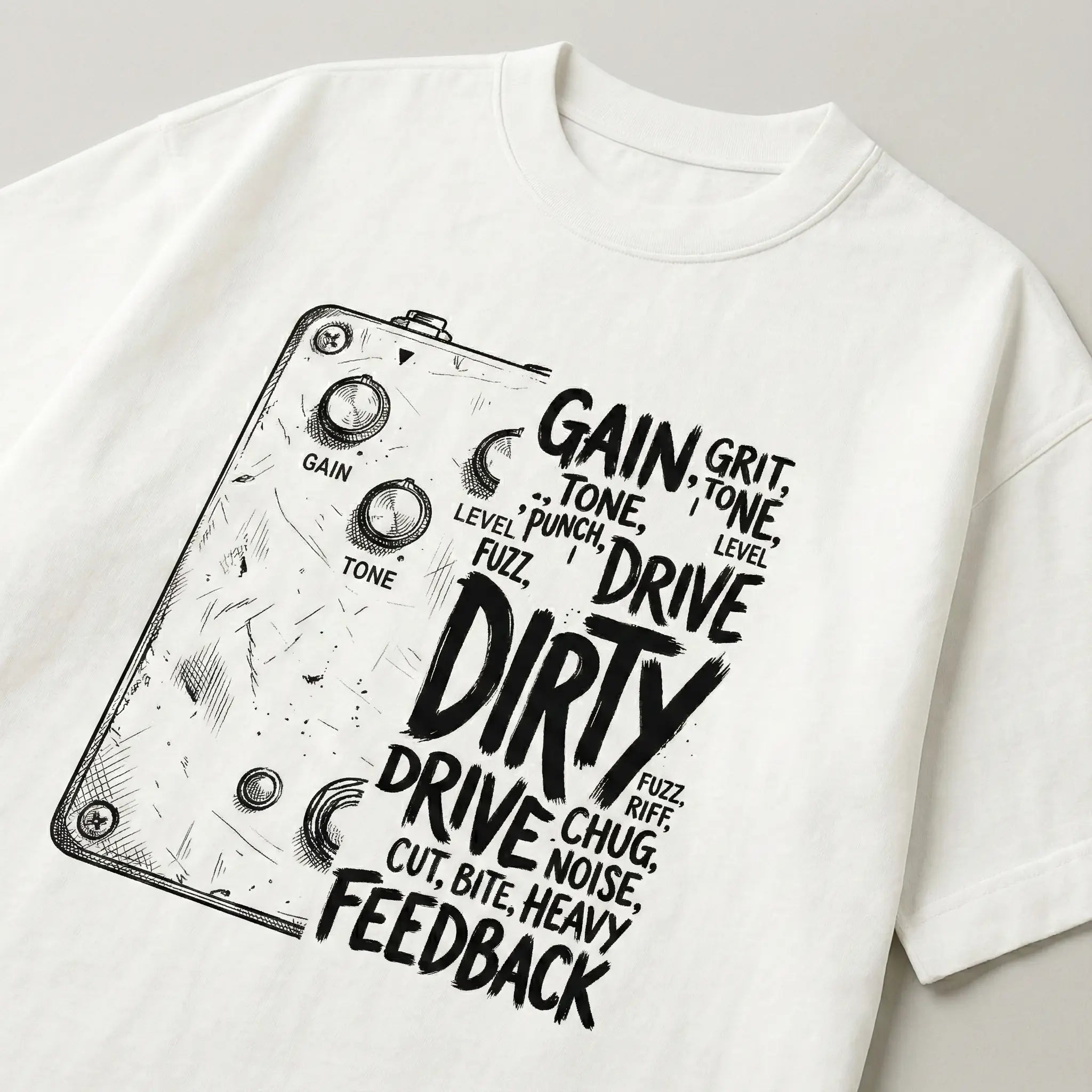 Dirty Drive – Tone Pedal Premium Oversized T-shirt